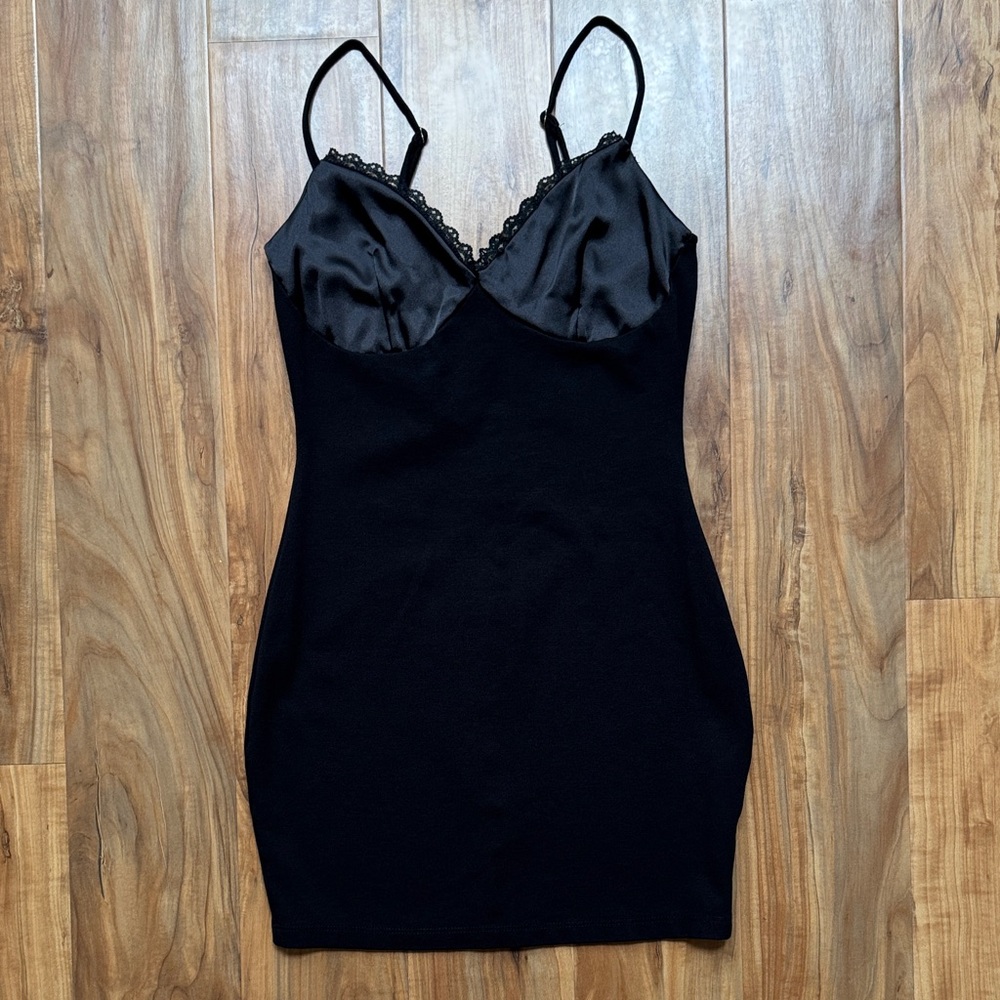 Black Lace Mini Dress